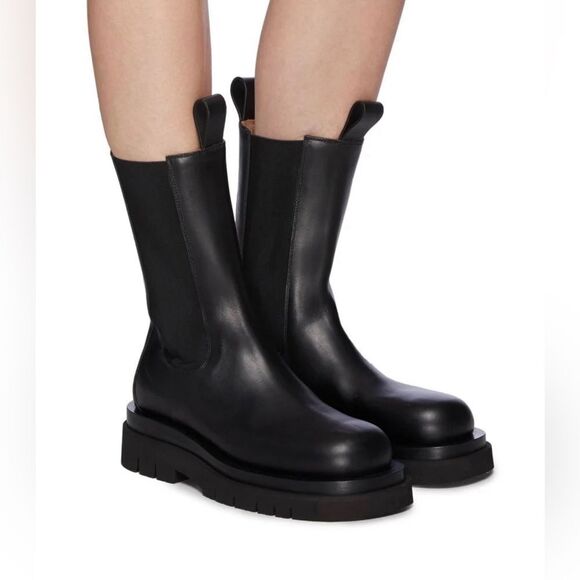 Bottega Veneta Lug Sole Leather Chelsea Boots size 39 - Picture 2 of 15